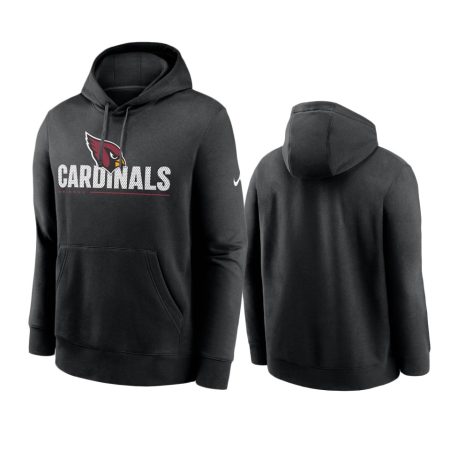 Arizona Cardinals Black Impact Club Pullover Hoodie