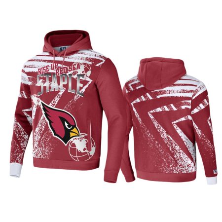 Arizona Cardinals Cardinal Staple All Over Print Hoodie
