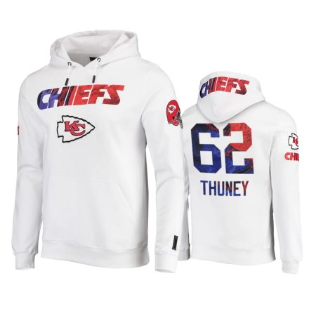 Kansas City Chiefs Joe Thuney White Americana Pullover Hoodie
