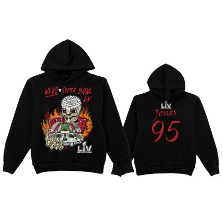 Chiefs Chris Jones Black Super Bowl LV Halftime Show The Weeknd x Warren Lotas XO Hoodie