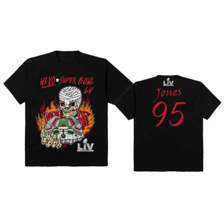 Chiefs Chris Jones Black Super Bowl LV Halftime Show The Weeknd x Warren Lotas XO T-Shirt