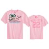 Women's Carolina Panthers Christian McCaffrey Pink Mother's Day T-Shirt 2 christian mccaffrey panthers pink mothers day t shirt