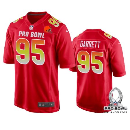 Cleveland Browns #95 2019 Pro Bowl Myles Garrett AFC Jersey Red