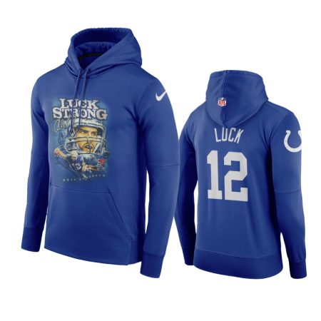 Indianapolis Colts Andrew Luck Royal Retired Player Graphic Hoodie