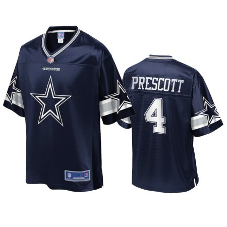 Dallas Cowboys Dak Prescott Navy Icon Jersey - Men's