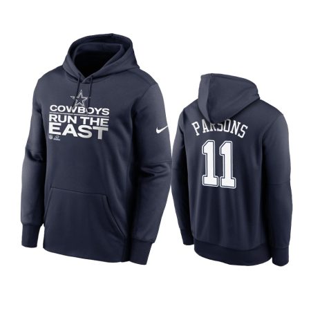 Dallas Cowboys Micah Parsons Navy 2021 NFC East Division Champions Trophy Hoodie