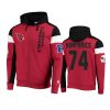 D.J. Humphries Arizona Cardinals Cardinal Black Extreme Throwback Full-Zip Hoodie 3 d.j. humphries cardinals cardinal black extreme throwback full zip hoodie