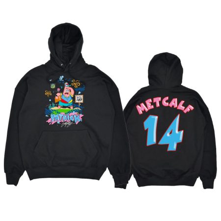Men's NFL Junk Food D.K. Metcalf Seahawks SpongeBob x King Saladeen Black Patrick Pullover Hoodie