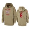 New York Giants Daniel Jones Tan 2019 Salute to Service Sideline Therma Pullover Hoodie 2 daniel jones giants tan 2019 salute to service sideline therma hoodie