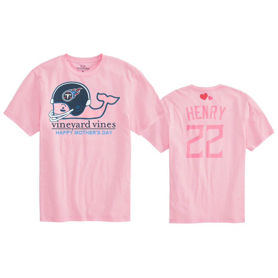 Women's Tennessee Titans Derrick Henry Pink Mother's Day T-Shirt 1 derrick henry titans pink mothers day t shirt