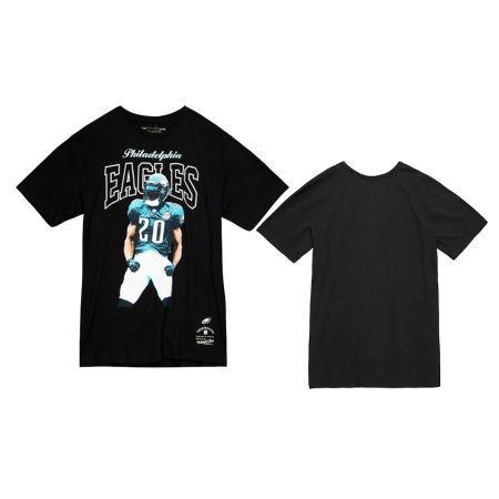 Men's Philadelphia Eagles Brian Dawkins Black Player Graphic Sideline T-Shirt