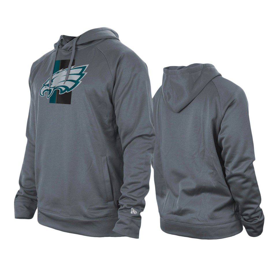 Philadelphia Eagles Gray Training Camp Raglan Pullover Hoodie 1 eagles gray training camp raglan hoodie