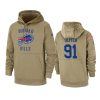 Buffalo Bills Ed Oliver Tan 2019 Salute to Service Sideline Therma Pullover Hoodie 2 ed oliver bills tan 2019 salute to service sideline therma hoodie