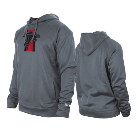 Atlanta Falcons Gray Training Camp Raglan Pullover Hoodie