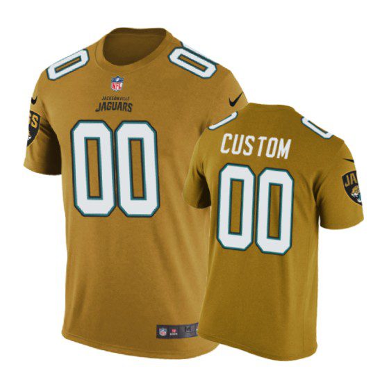 Los Angeles Rams #00 Custom Color Rush Nike T-Shirt - Men's 1 gold custom t shirt