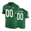 New York Jets #00 Custom Color Rush Nike T-Shirt - Men's 2 green custom t shirt