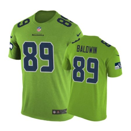 Seattle Seahawks #89 Doug Baldwin Color Rush Nike T-Shirt - Men's