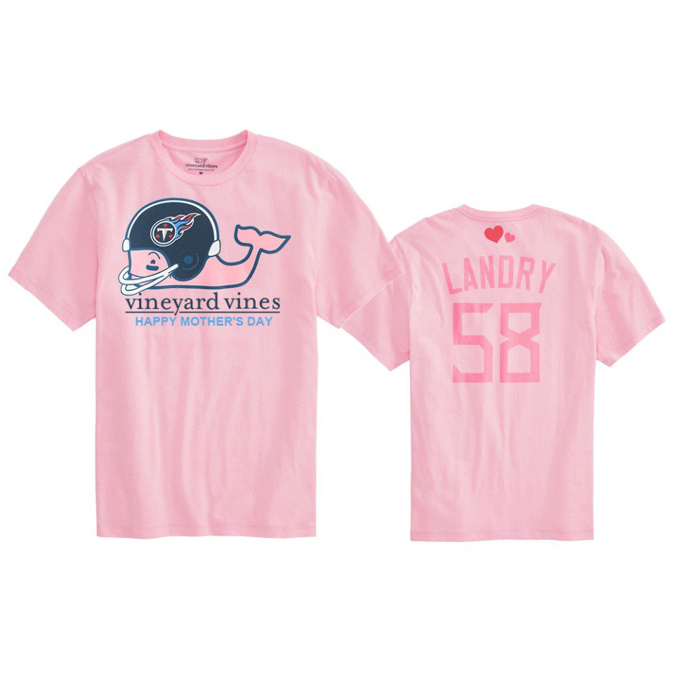 Women's Tennessee Titans Harold Landry Pink Mother's Day T-Shirt 1 harold landry titans pink mothers day t shirt