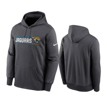 Jacksonville Jaguars Anthracite Prime Logo Name Split Hoodie