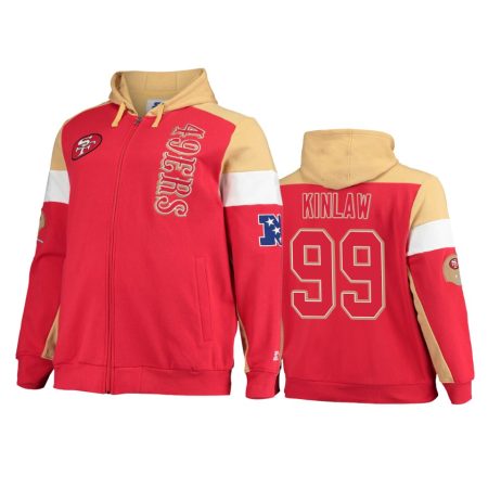 Javon Kinlaw San Francisco 49ers Scarlet Gold Extreme Throwback Full-Zip Hoodie
