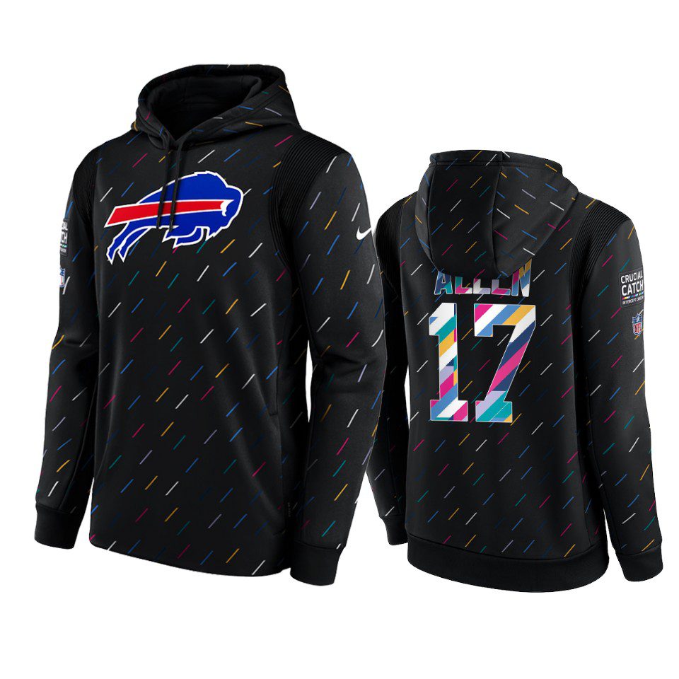 Buffalo Bills Josh Allen Charcoal 2021 NFL Crucial Catch Therma Pullover Hoodie 1 josh allen bills charcoal 2021 nfl crucial catch hoodie