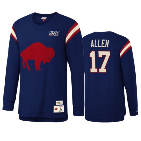 Buffalo Bills Josh Allen Mitchell & Ness Royal NFL 100 Team Inspired T-Shirt