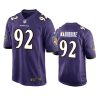 Baltimore Ravens Justin Madubuike Purple Game Jersey 3 justin madubuike ravens purple game jersey