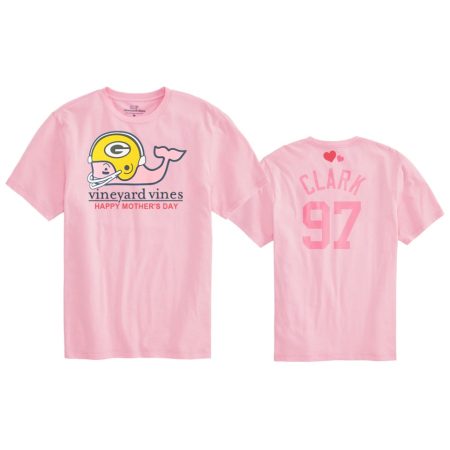 Women's Green Bay Packers Kenny Clark Pink Mother's Day T-Shirt