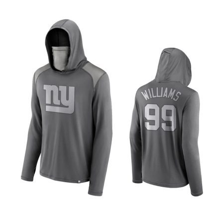 Leonard Williams New York Giants Gray Rally On Transitional Face Covering with Face Covering Hoodie