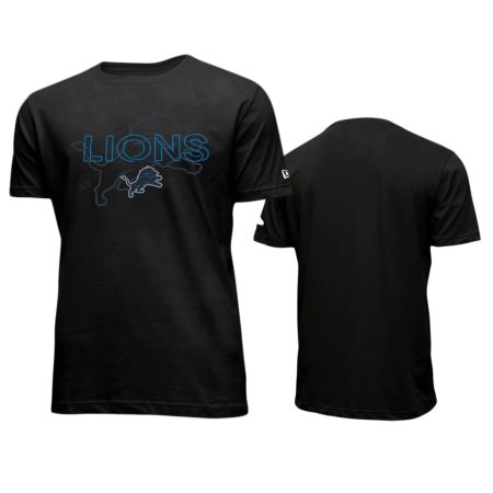Detroit Lions Black 2020 NFL Draft Cap Hook Up T-Shirt