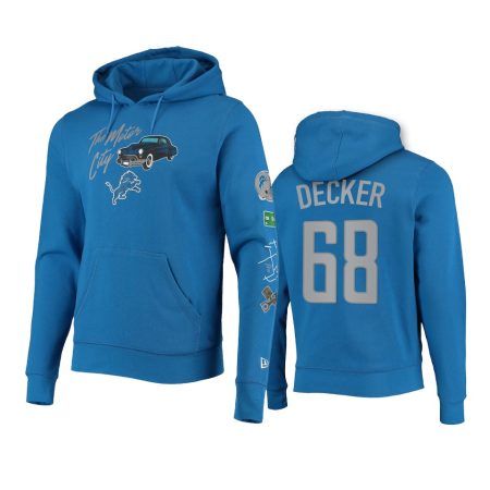 Detroit Lions Taylor Decker Blue City Transit Hoodie