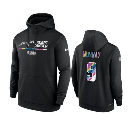 Men's Los Angeles Chargers Kenneth Murray Black Therma 2022 NFL Crucial Catch Hoodie