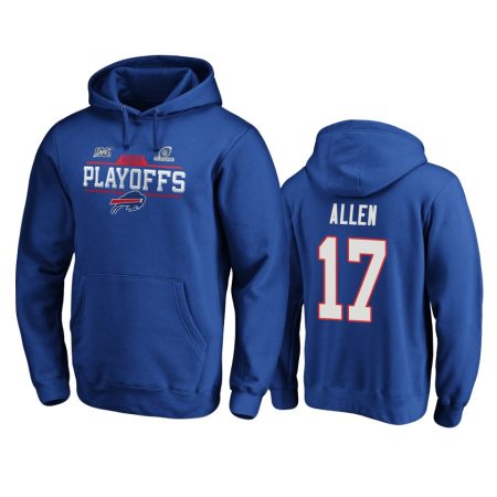 Buffalo Bills Josh Allen Royal 2019 NFL Playoffs Chip Shot Pullover Hoodie