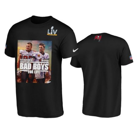 Men's Tampa Bay Buccaneers Rob Gronkowski Black Player Graphic Bad Boys T-Shirt