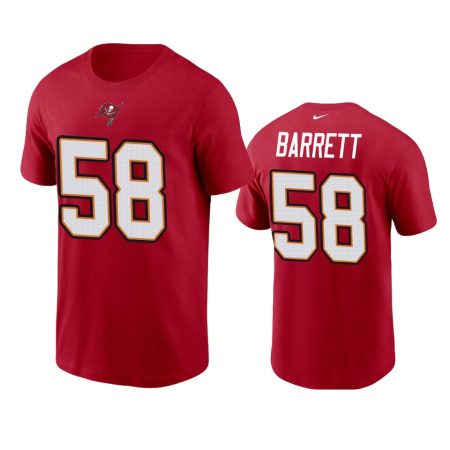 Men's Tampa Bay Buccaneers Shaquil Barrett Red Name & Number T-Shirt
