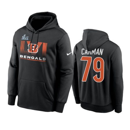 Cincinnati Bengals Jackson Carman Black Super Bowl LVI No Limits Hoodie