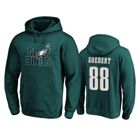 Philadelphia Eagles Dallas Goedert Midnight Green 2019 NFL Playoffs Hometown Checkdown Pullover Hoodie