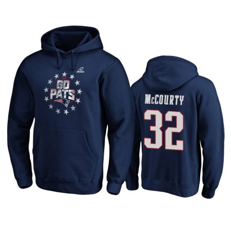 New England Patriots Devin McCourty Navy 2019 NFL Playoffs Hometown Checkdown Pullover Hoodie