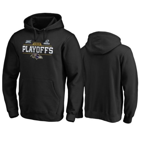 Baltimore Ravens Black 2019 NFL Playoffs Bound Chip Shot Pullover Hoodie