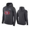 Men's San Francisco 49ers Anthracite Crucial Catch Hoodie 2 mens san francisco 49ers anthracite crucial catch performance hoodie