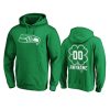 Men's Seattle Seahawks Custom Green St. Patrick's Day White Logo Pullover Hoodie 2 mens seahawks custom green st. patricks day white logo hoodie
