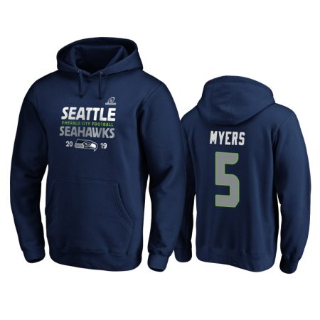 Seattle Seahawks Jason Myers College Navy 2019 NFL Playoffs Hometown Checkdown Pullover Hoodie