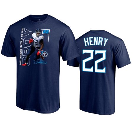 Men's Derrick Henry Navy 2020 NFL Offensive Player of the Year T-Shirt