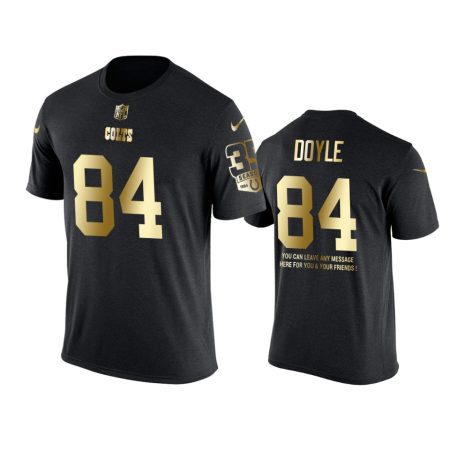 Indianapolis Colts #84 Jack Doyle Metall Dark Nike Golden Special T-Shirt - Men