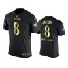 Baltimore Ravens #8 Lamar Jackson Metall Dark Nike Golden Special T-Shirt - Men 2 metall dark lamar jackson t shirt