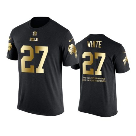 Buffalo Bills #27 Tre'Davious White Metall Dark Nike Golden Special T-Shirt - Men