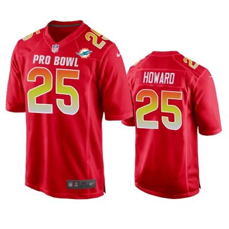 Miami Dolphins #25 2019 Pro Bowl Xavien Howard Jersey Red