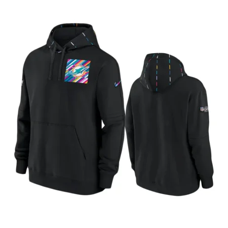 Men's Miami Dolphins Black Club 2023 NFL Crucial Catch Hoodie