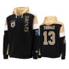 Michael Thomas New Orleans Saints Black Gold Extreme Throwback Full-Zip Hoodie 3 michael thomas saints black gold extreme throwback full zip hoodie