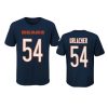Bears #54 Brian Urlacher Navy Player Pride T-Shirt - Youth 3 navy youth brian urlacher t shirt